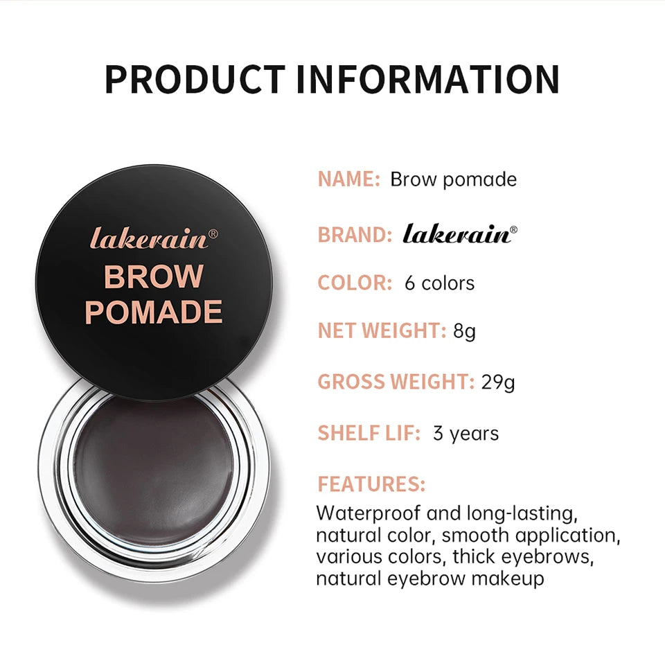 Waterproof Long-Lasting Brow Pomade Gel for Natural Defined Eyebrows - 14