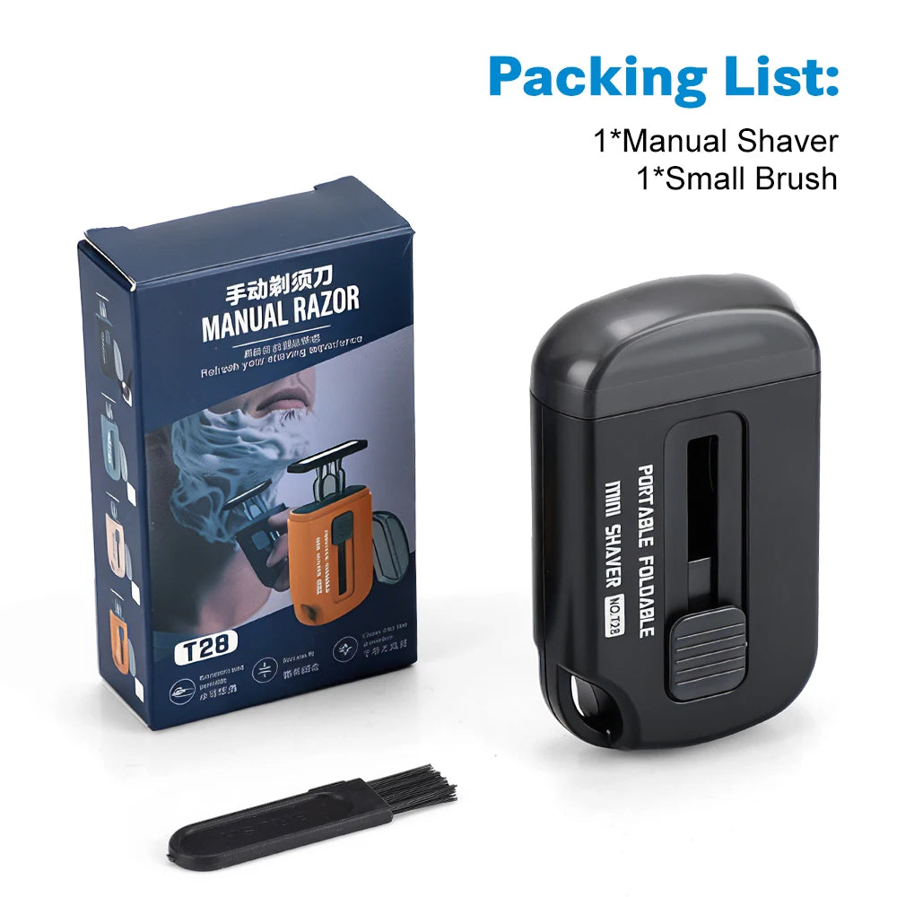 Retractable Portable Manual Shaver for Travel and Daily Grooming - 14