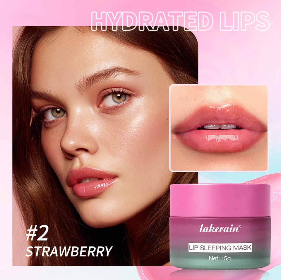 Dual-Color Hydrating Lip Sleeping Mask for Dry and Cracked Lips