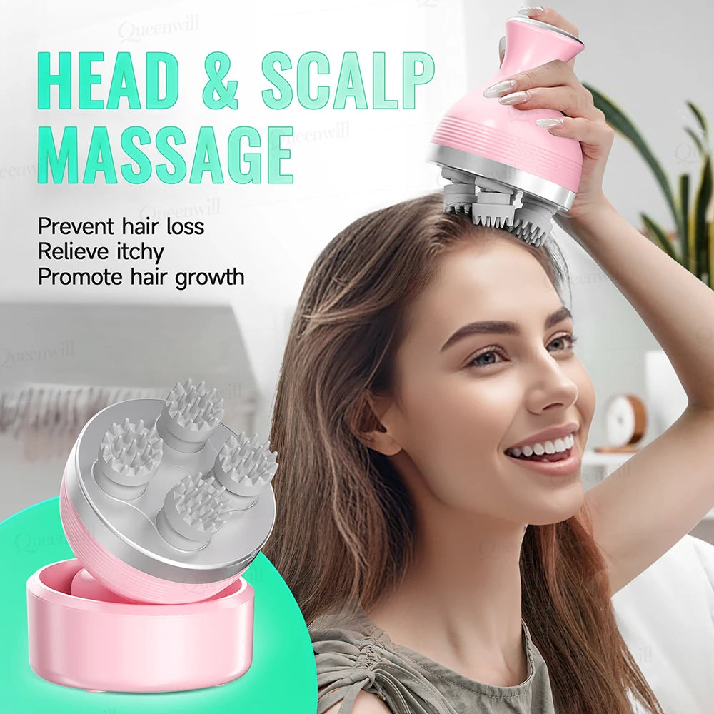 Portable Oral Irrigator and Electric Scalp Massager Set