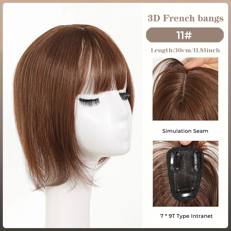 Clip-In Middle Part Fringe Hair Extension for Instant Volume - 57