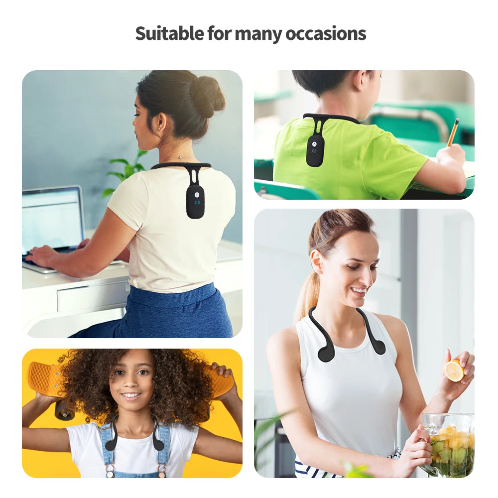 Intelligent Posture Corrector with LCD Display and Vibration Reminder