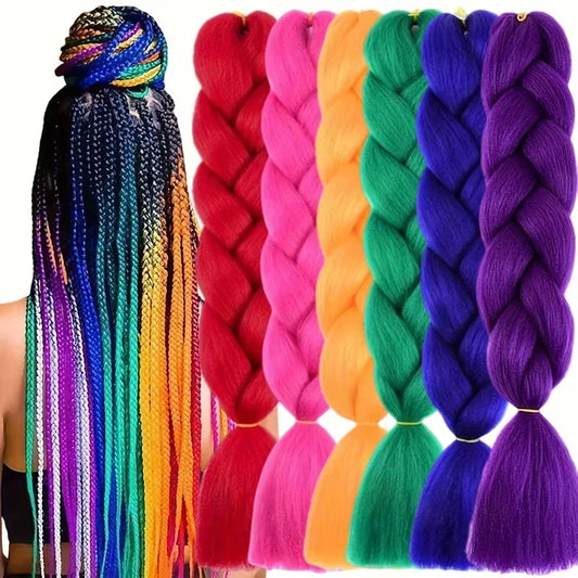 24-Inch Jumbo Braiding Hair Extensions for Long Protective Styles