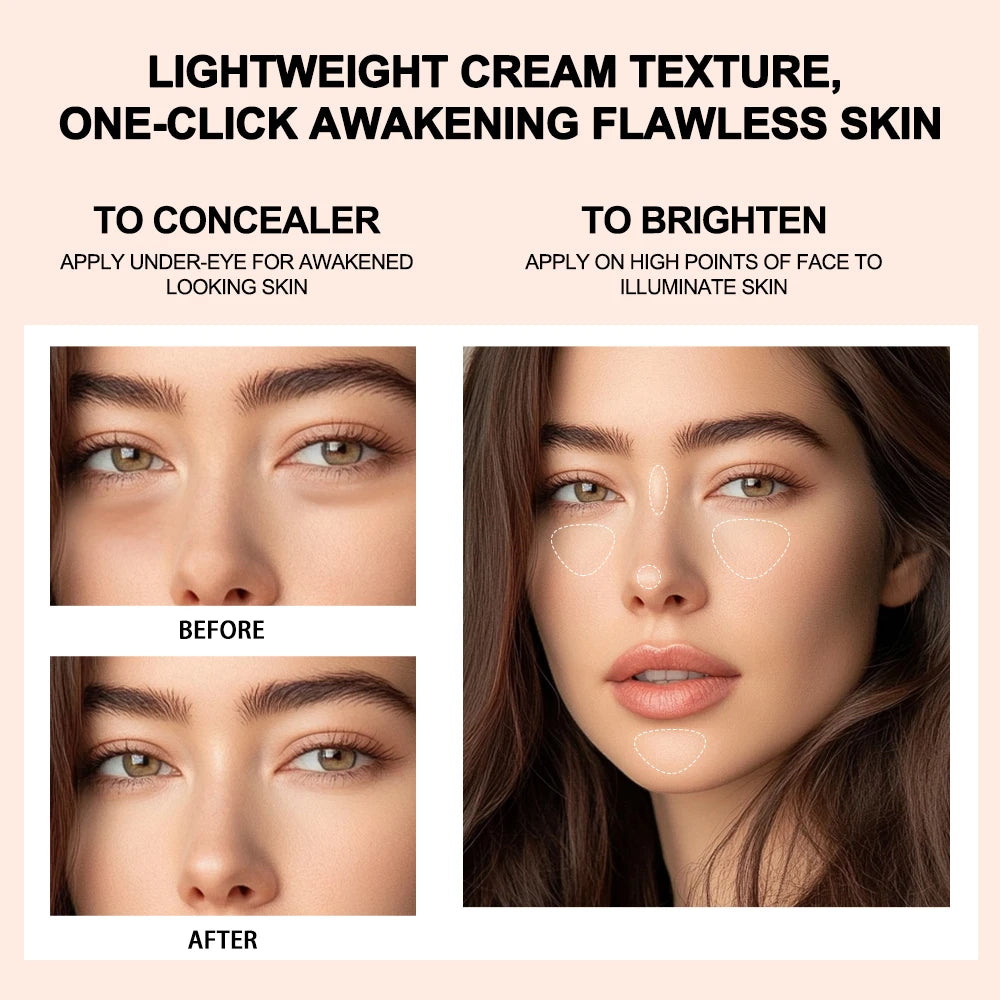 Waterproof Awakening Concealer Click Pen for Natural Brightening Coverage