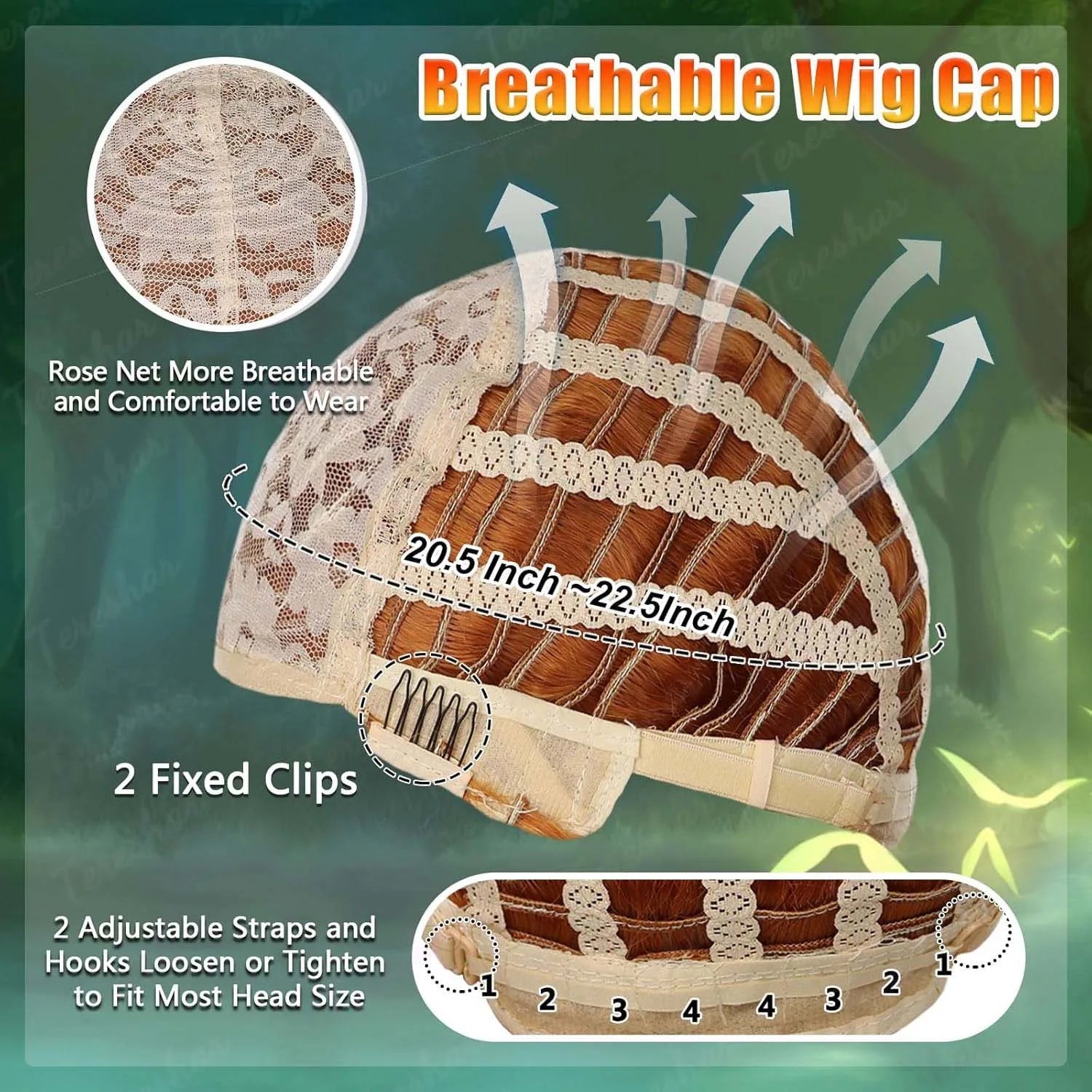 Reddish Brown Braided Costume Wig with Ogre Ears and Princess Crown - 11
