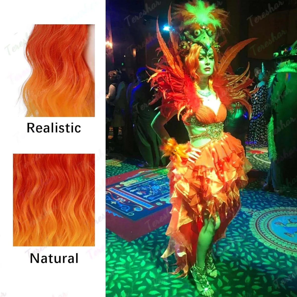 Short Curly Bob Wig for Halloween Costume and Cosplay Parties