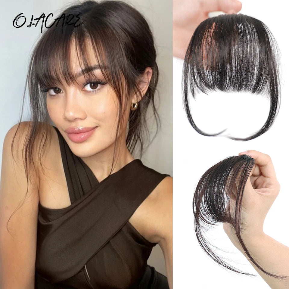 Clip In Air Bangs for Natural Hair Volumizing and Face Framing - 10