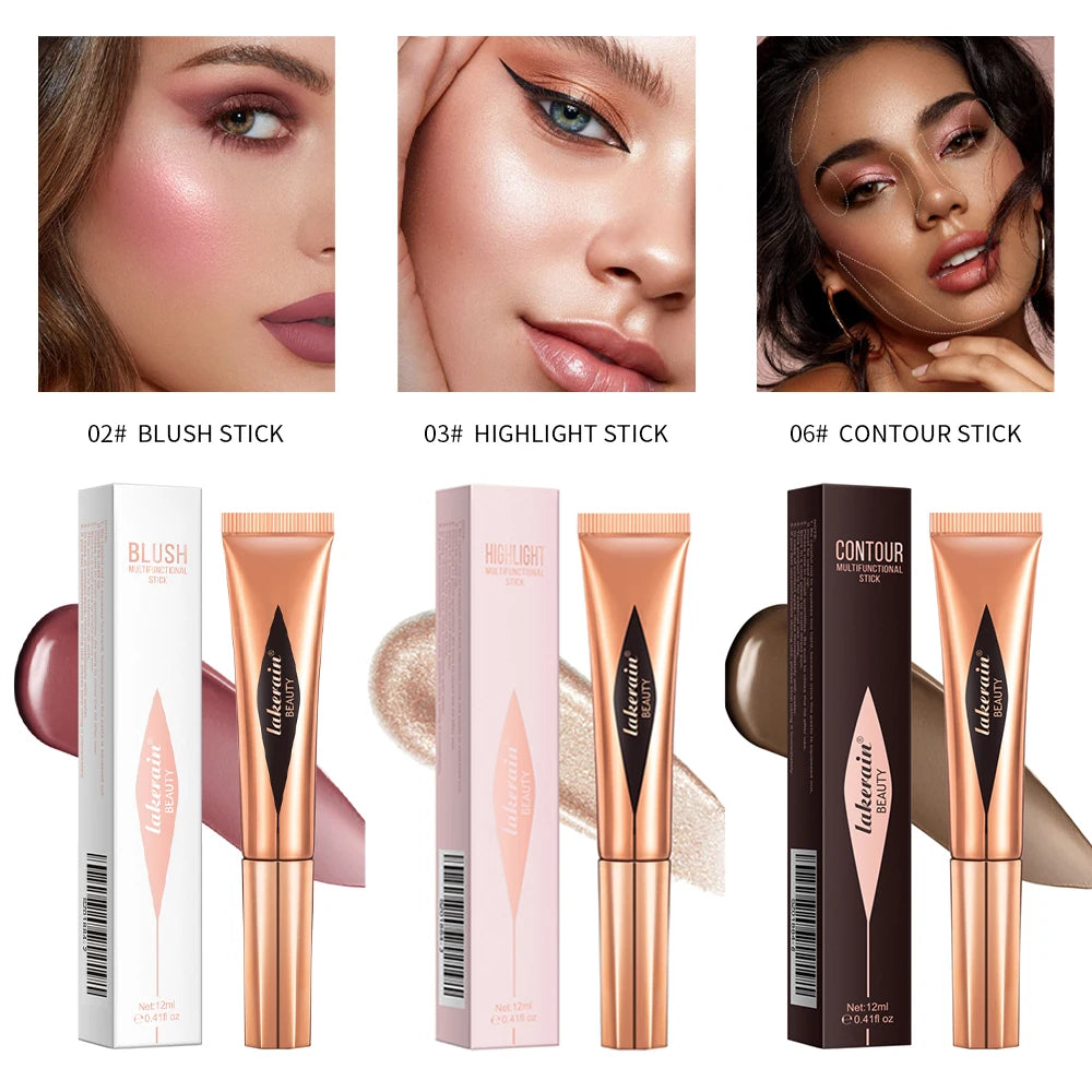 Liquid Face Contour and Highlighter Wand with Cushion Applicator - 25