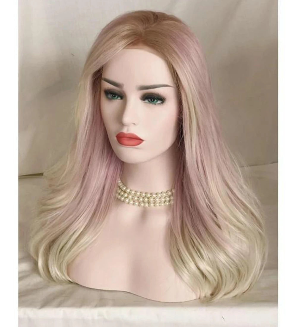 Heat Resistant Ombre Wavy Wig for Daily Wear and Cosplay - 3