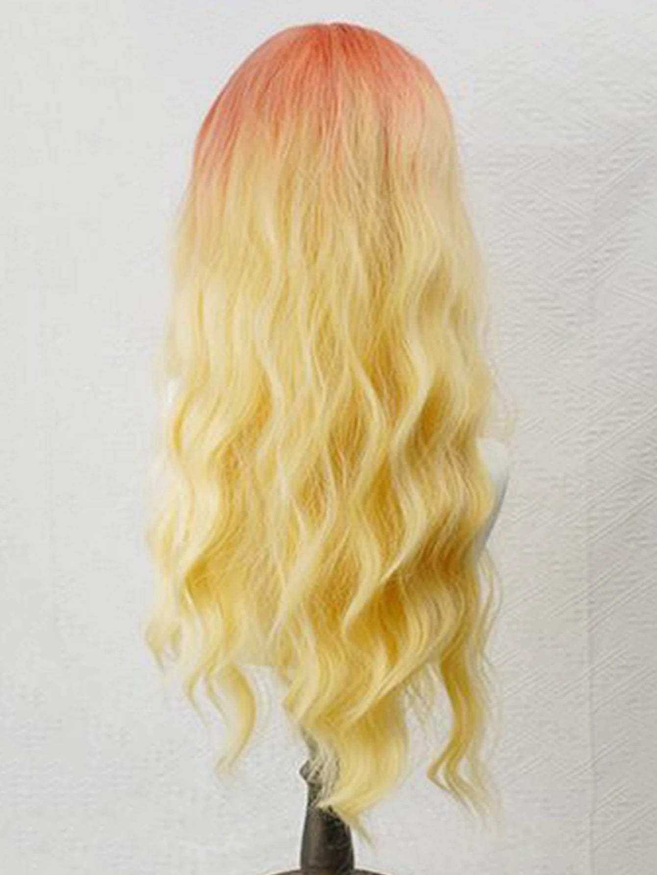 Long Orange and Yellow Ombre Wavy Wig for Daily Wear and Cosplay - 10