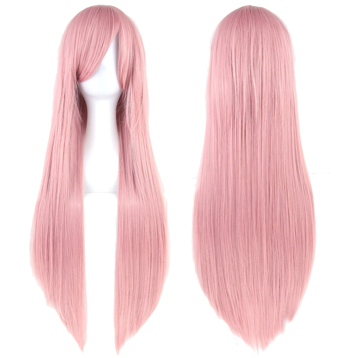 Long Straight Light Pink Cosplay Wig for Anime Characters