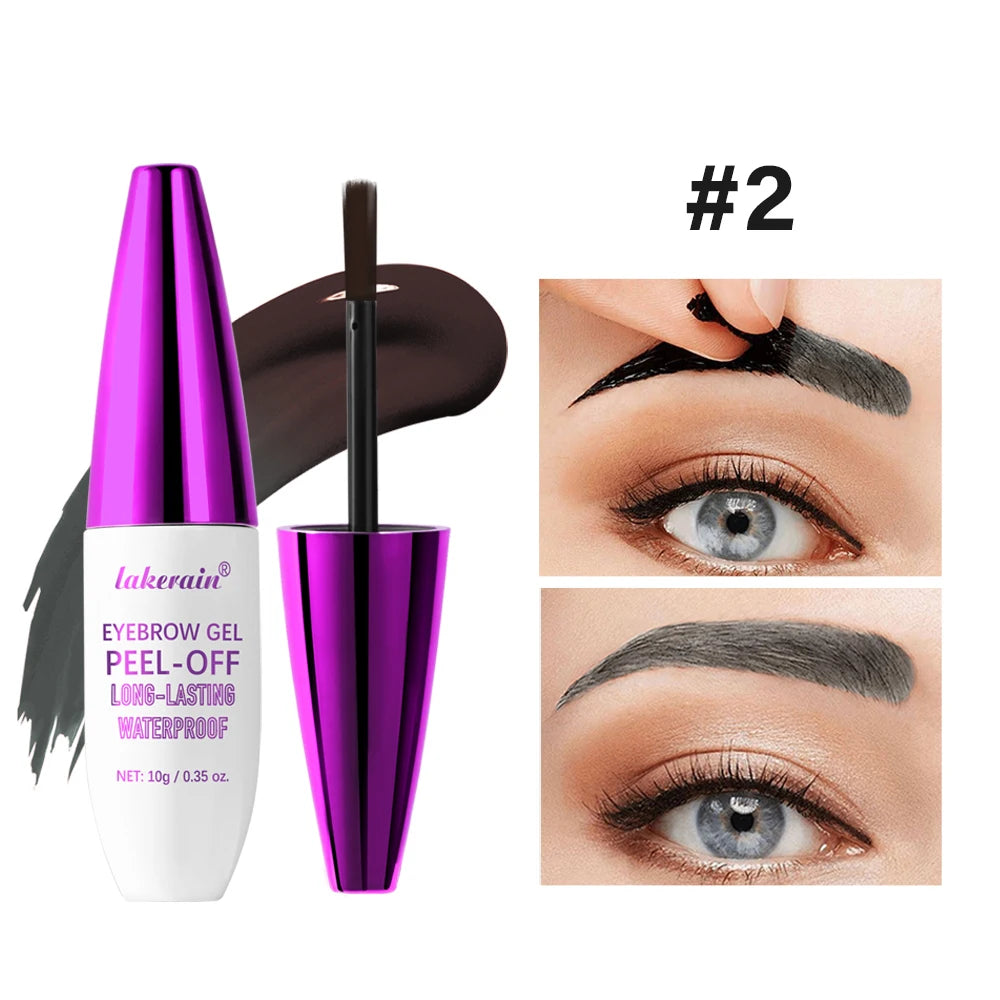 Long-Lasting Waterproof Peel-Off Eyebrow Tint Gel for Natural Brows