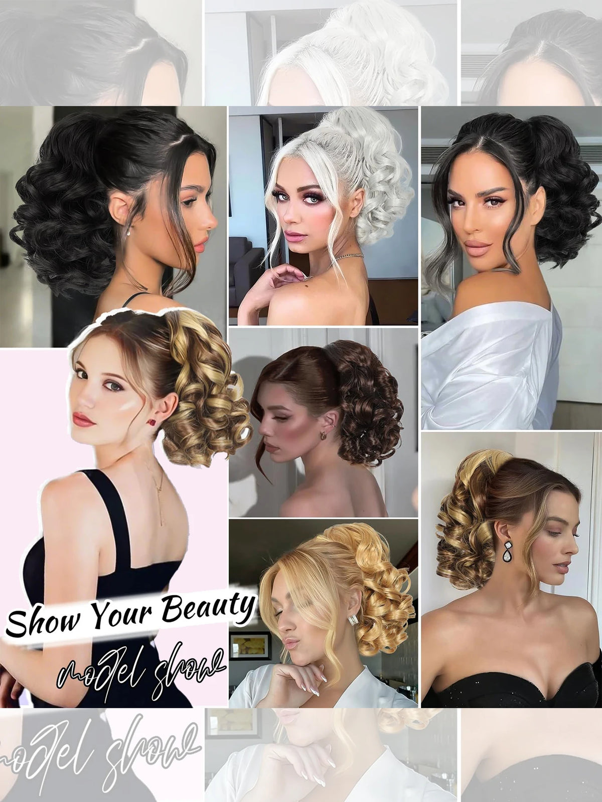 12-Inch Curly Claw Clip Ponytail Extension