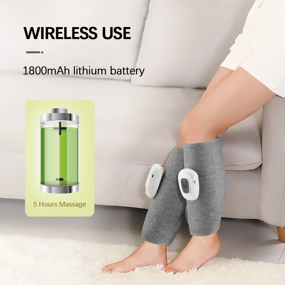 Wireless Air Pressure Calf Massager for Leg Pain Relief and Recovery - 5