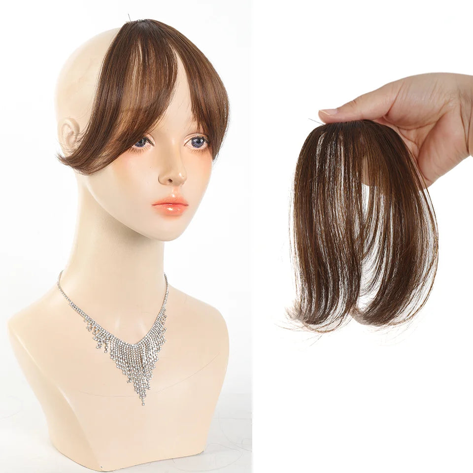 Clip-In Synthetic Hair Bangs for Women with Natural Side Fringes - 10