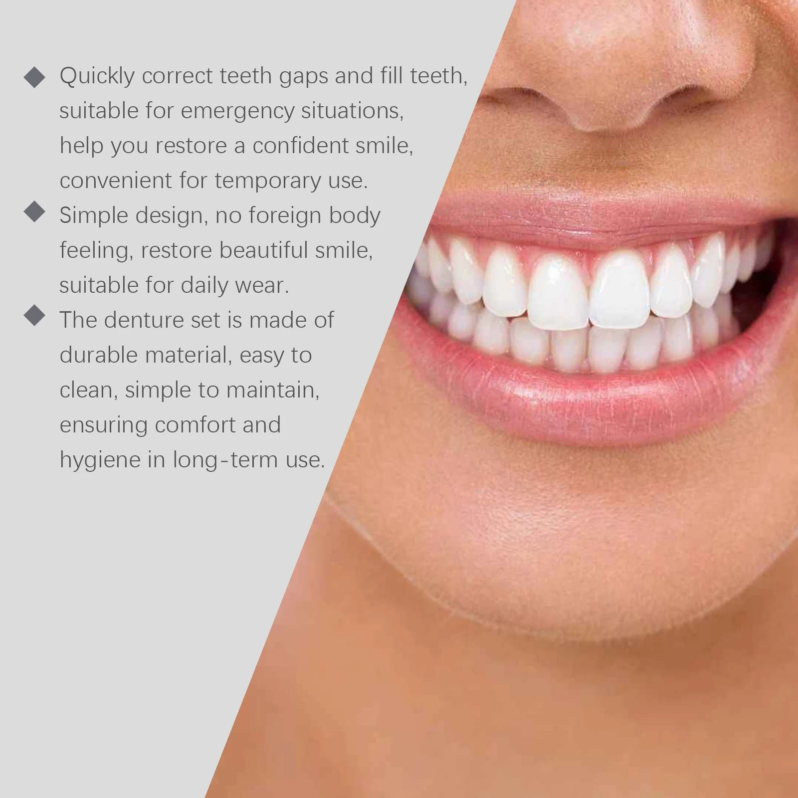 Temporary Silicone Denture Set for Beautiful Smiles and Tooth Repair - 13