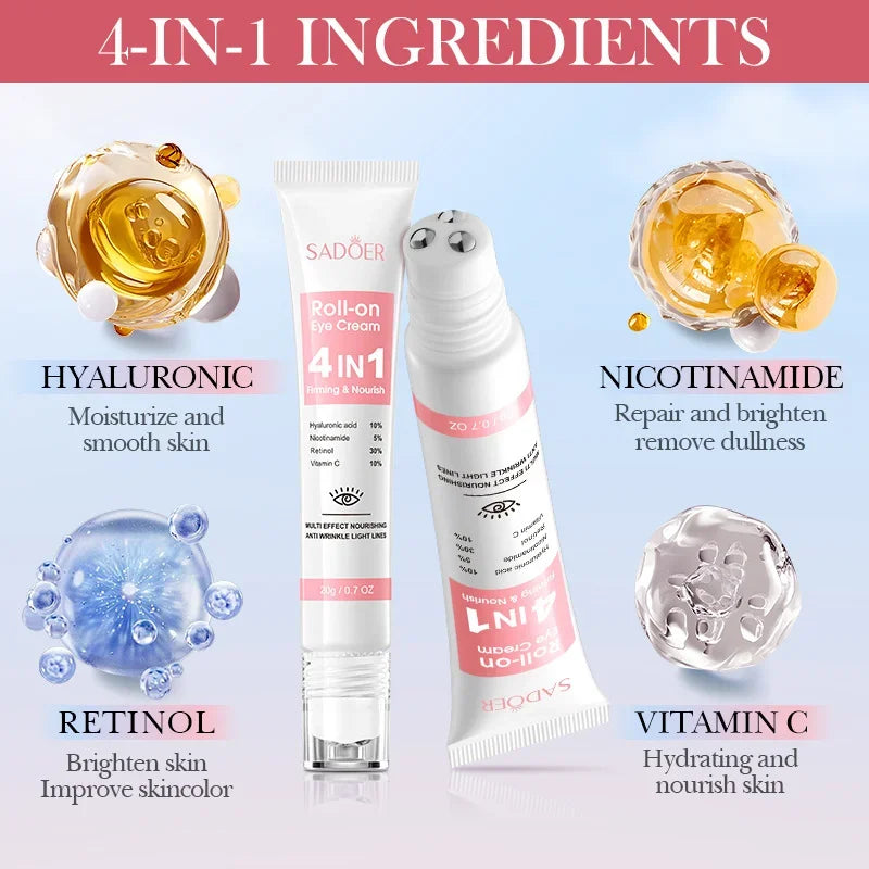 Anti-Wrinkle Retinol Eye Cream for Dark Circles and Puffiness
