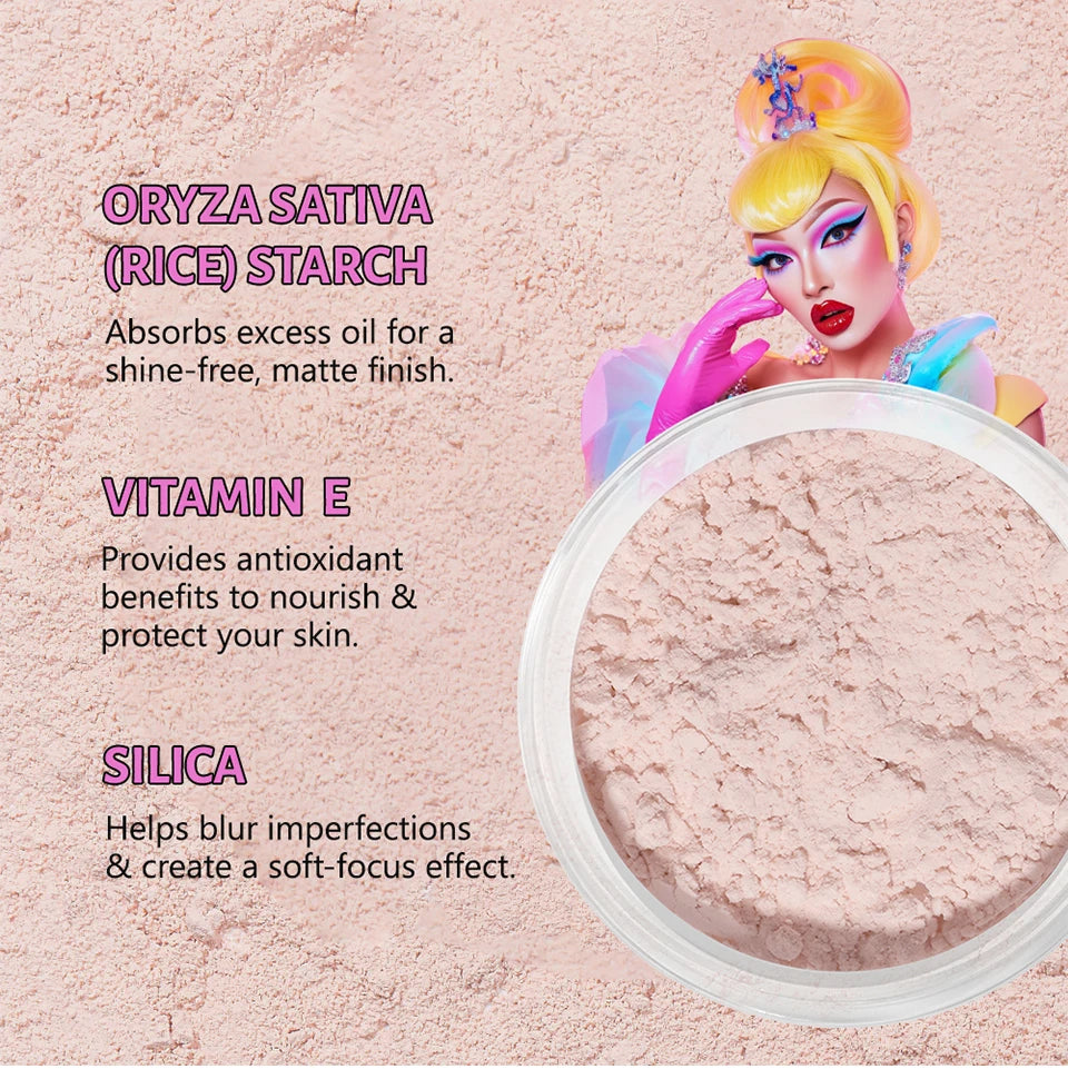 Matte Finish Loose Setting Powder for Long Lasting Oil Control - 12