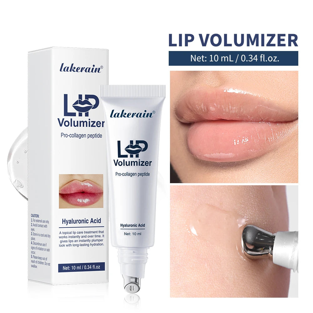 Hydrating Hyaluronic Acid Lip Plumper Oil for Smooth Glossy Finish - 1