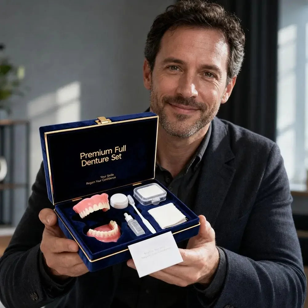 Instant Smile Full Mouth Denture Set for Men and Women - 8