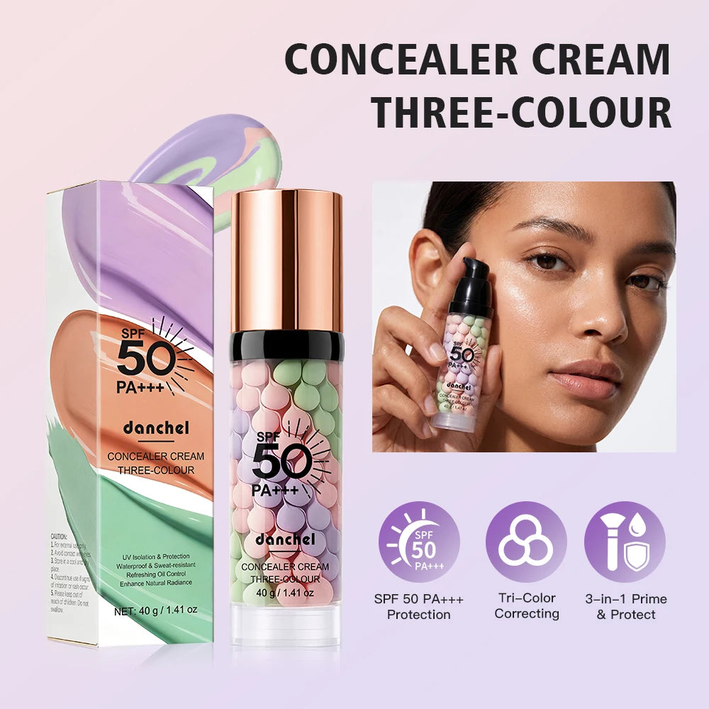 Three-Color Correcting Face Primer and Moisturizing Makeup Base with SPF 50 - 7