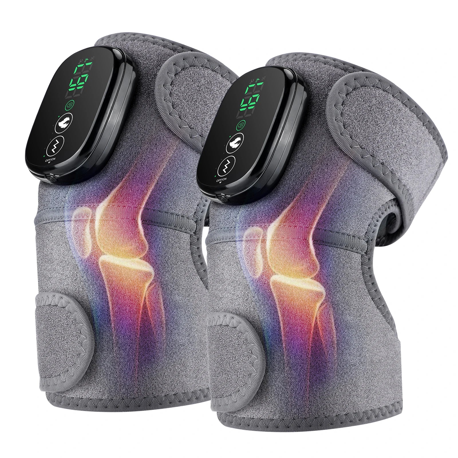 Heated Vibration Massager for Knee, Shoulder and Elbow Pain Relief - 1