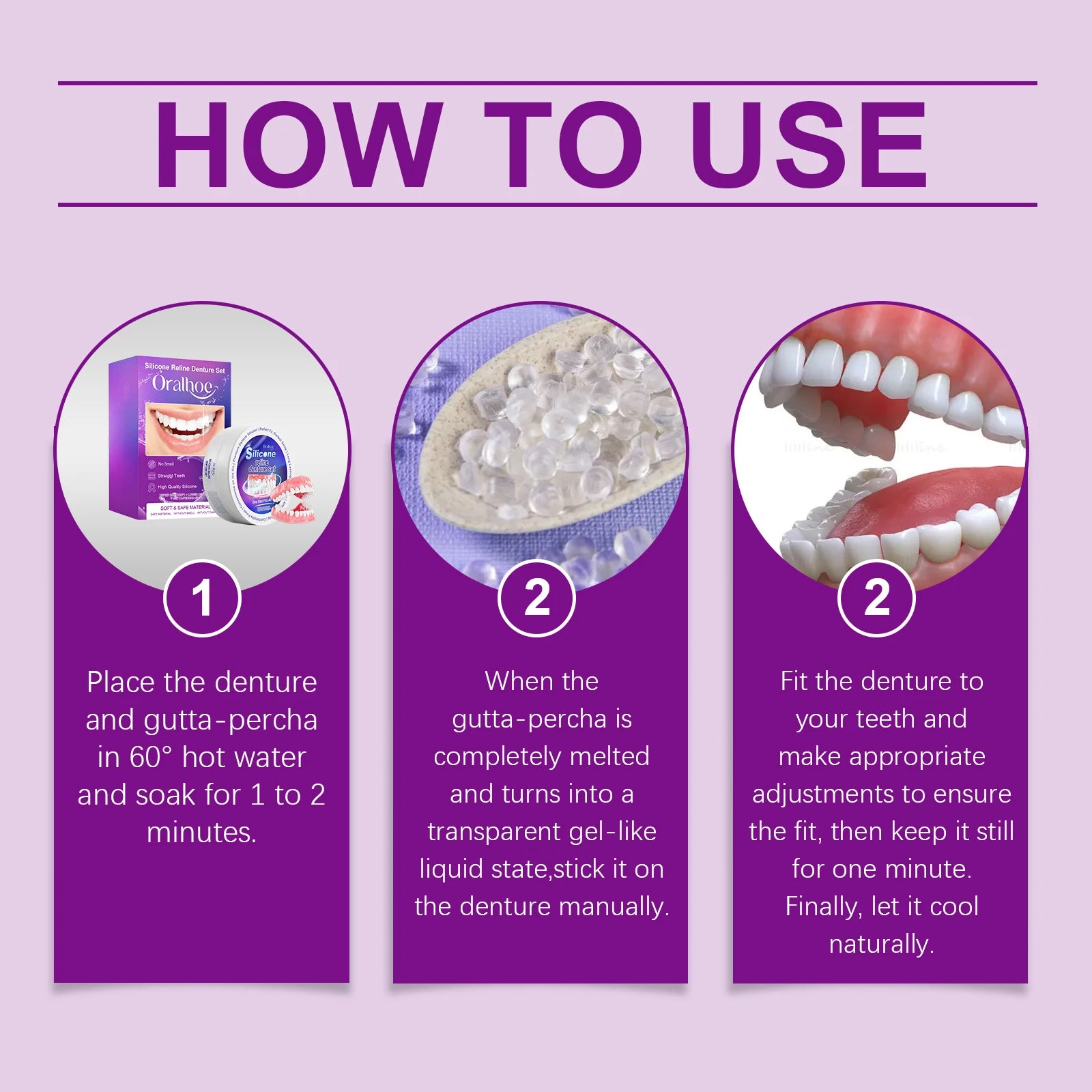Silicone Denture Reline Set for Comfortable Fit and Natural Smile - 15