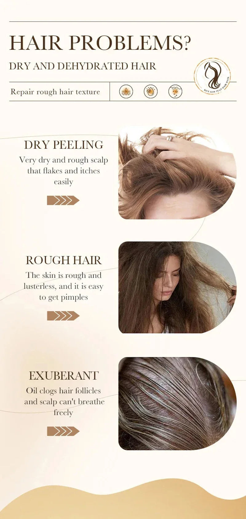 Magical Hair Repair Mask for Dry Frizzy Hair and Split Ends - 12