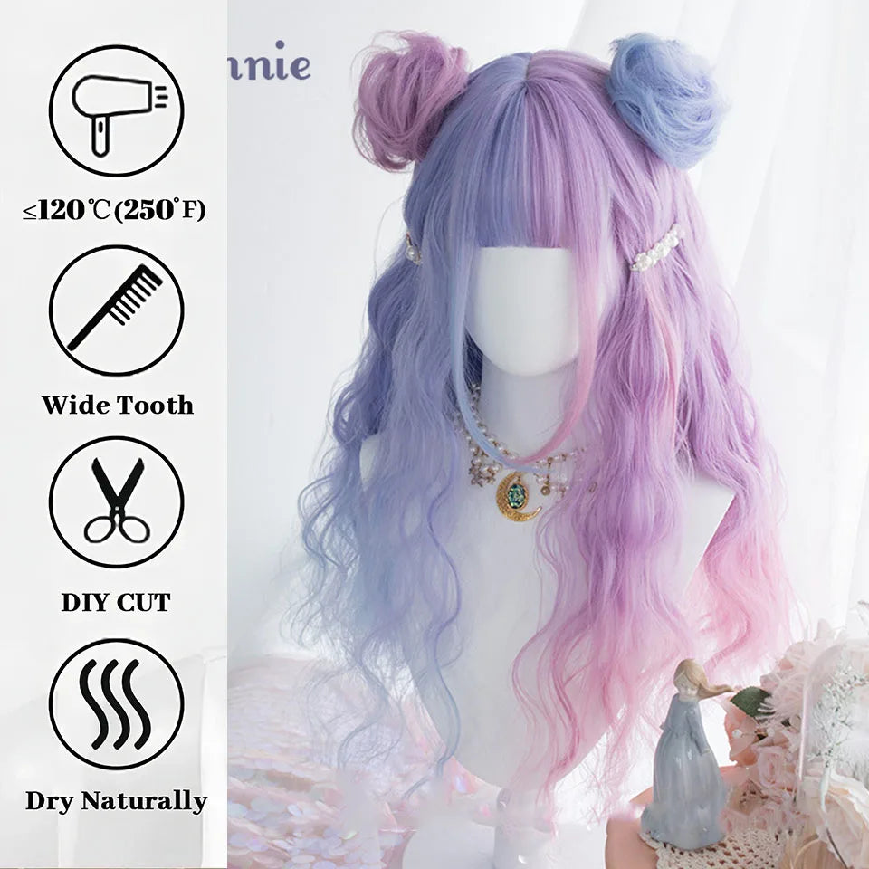 Long Wavy Ombre Cosplay Wig for Lolita and Harajuku Styles