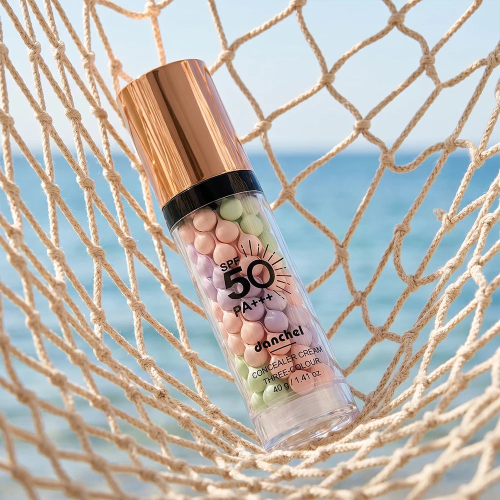 Three-Color Correcting Face Primer and Moisturizing Makeup Base with SPF 50