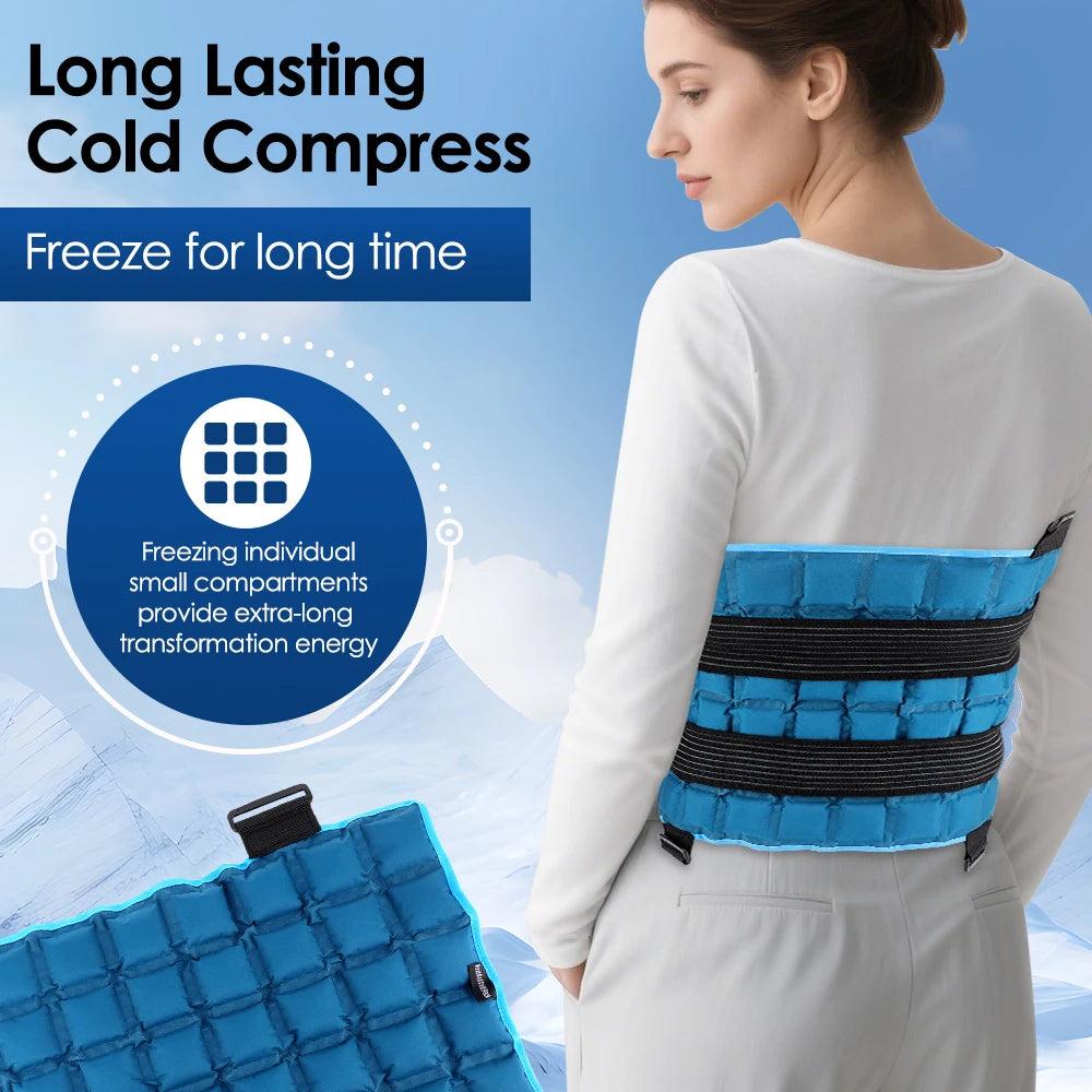 Reusable Hot and Cold Therapy Wrap for Back, Shoulder, and Joint Pain Relief - 8