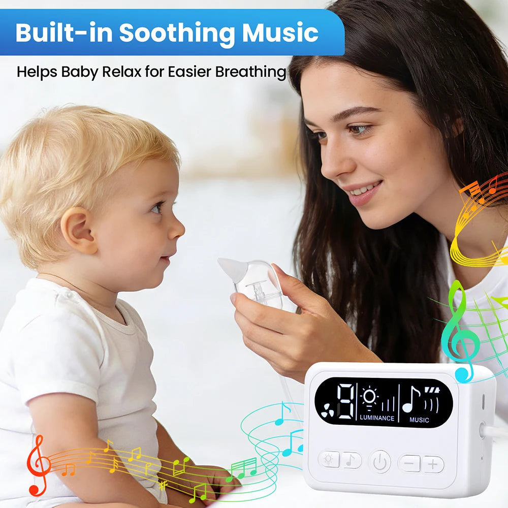 Electric Baby Nasal Aspirator with Music and Suction Control