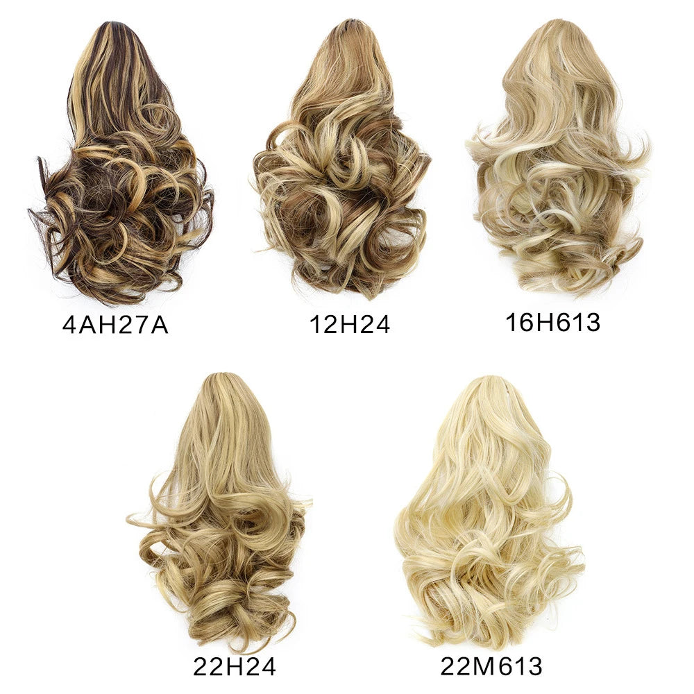 Wavy Claw Clip Ponytail Extension for Instant Volume and Hairstyle - 9
