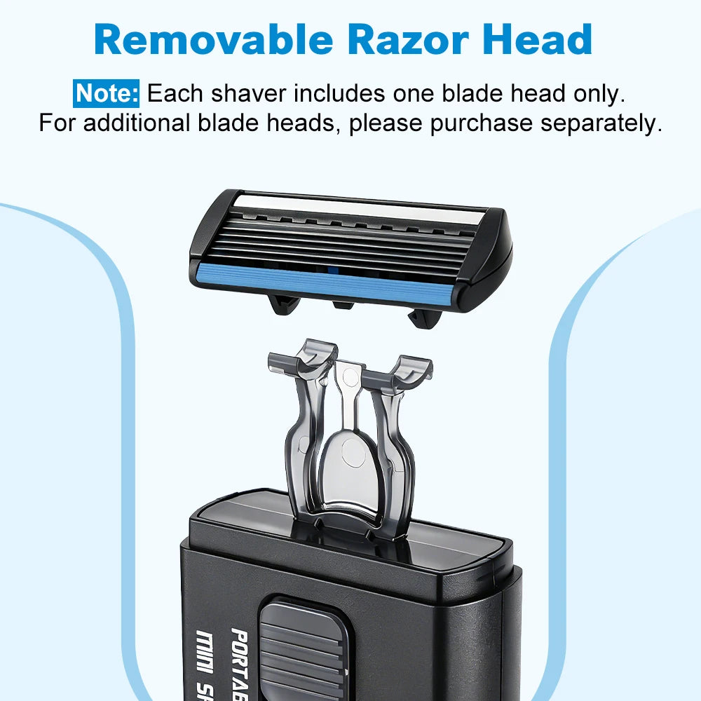 Retractable Portable Manual Shaver for Travel and Daily Grooming - 5