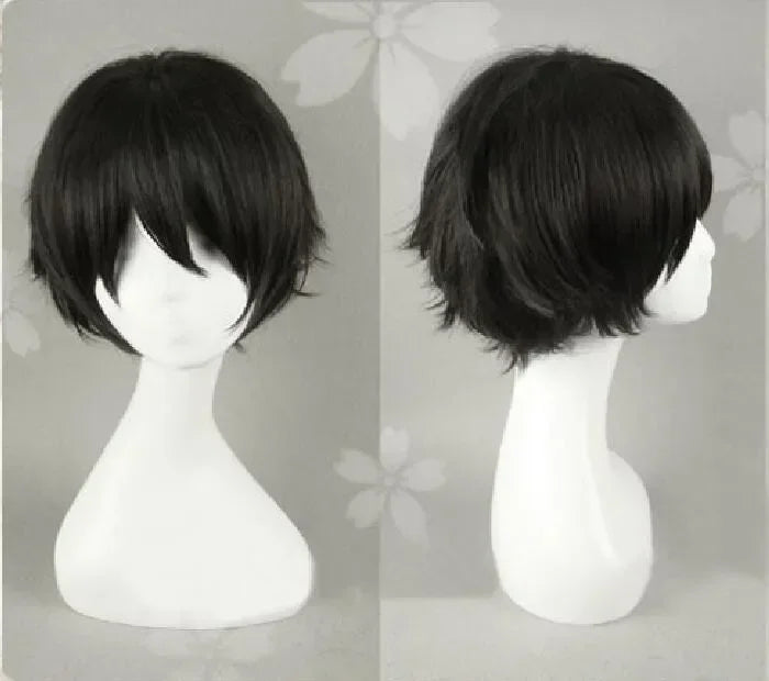 Short Black Heat Resistant Cosplay Wig - 2
