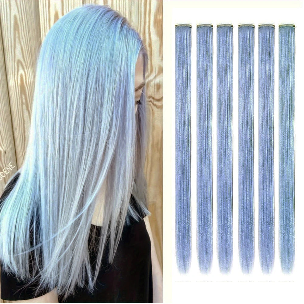 22-Inch Colored Clip-In Hair Extension Highlights - 31