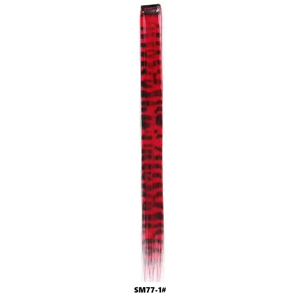Stripe Printed Clip-In Hair Extensions for Parties and Daily Wear