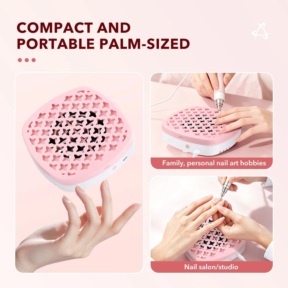 Powerful Portable Nail Dust Collector for Professional Salon Manicures