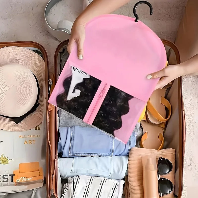 Protective Wig Storage Bag with Hanging Organizer for Easy Care - 6