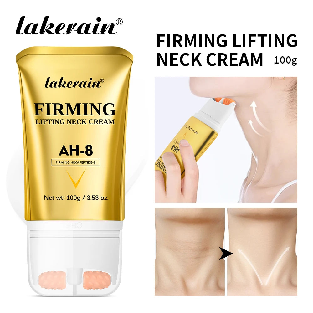 Firming and Lifting Neck Cream with Built-in Roller for Smooth Skin - 1