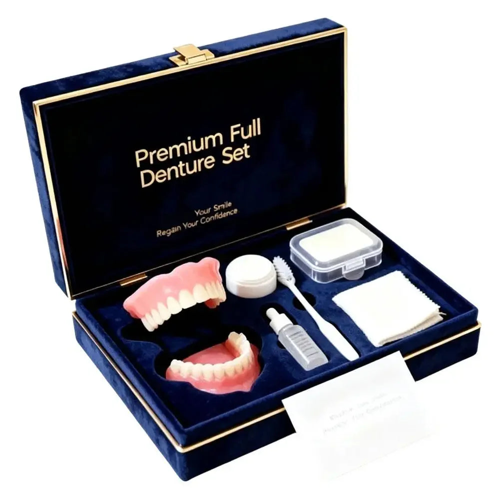 Instant Smile Full Mouth Denture Set for Men and Women - 17