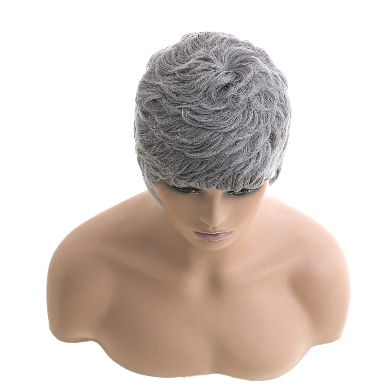 Short Wavy Pixie Cut Wig for Daily Wear - 9