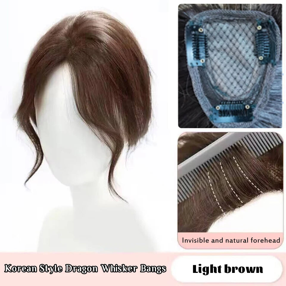 Clip-In Hair Topper for Volume and Natural Fringe - 82