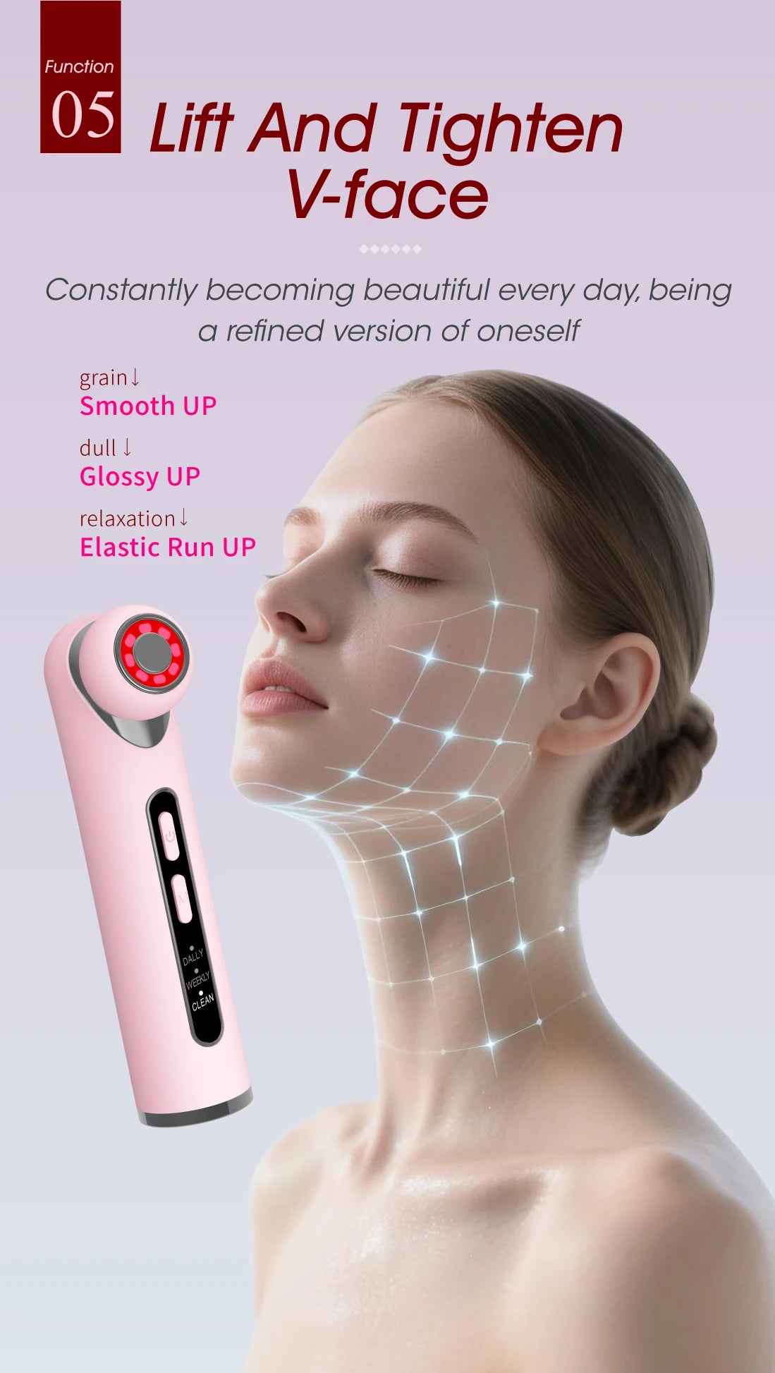 3-in-1 LED Photon Eye Facial Massager for Dark Circles and Fine Lines