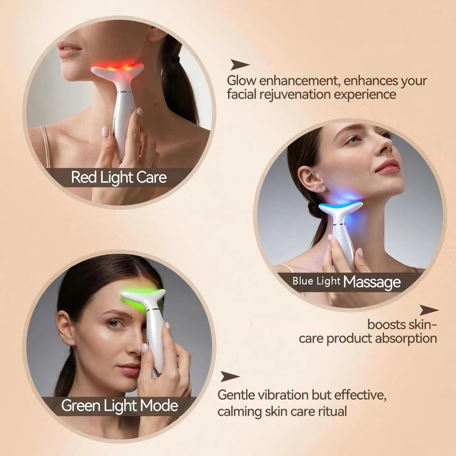 3-in-1 Facial Sculpting Massager for Skin Tightening and Jawline Lifting - 9