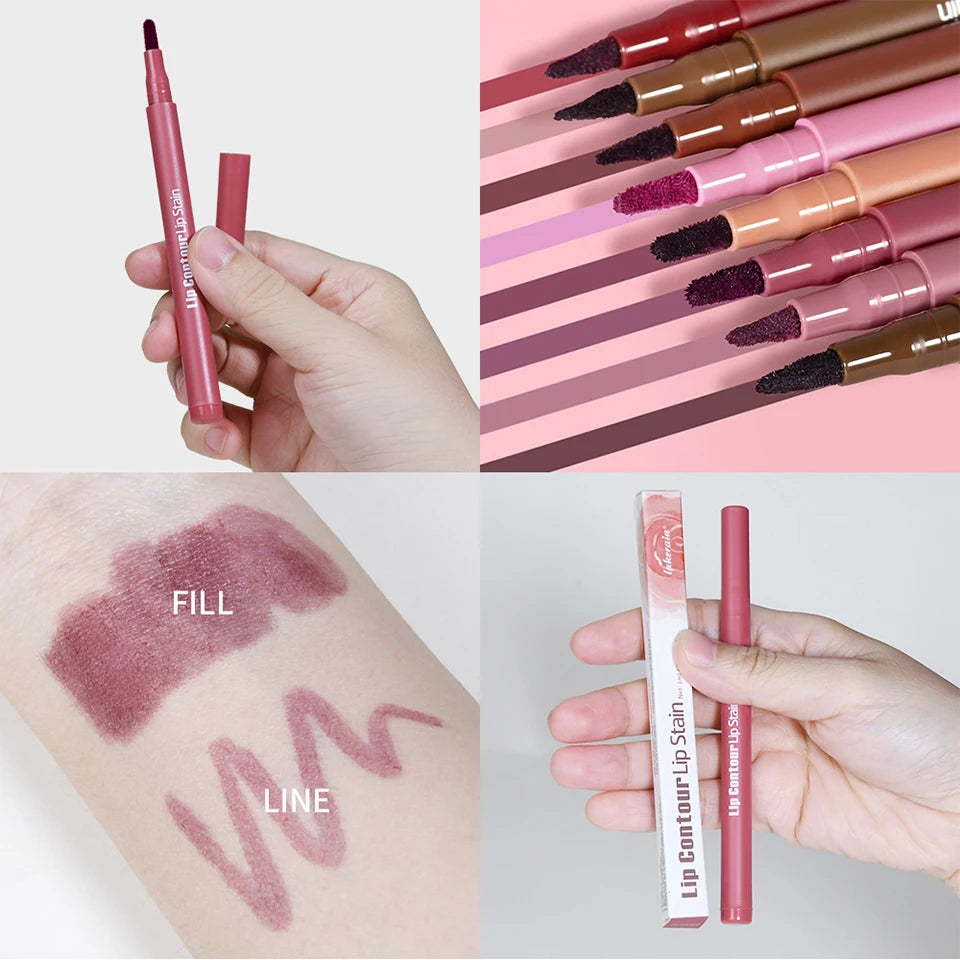 Dual-Sided Lip Contour Stain Pen for Precise Definition and Color - 17