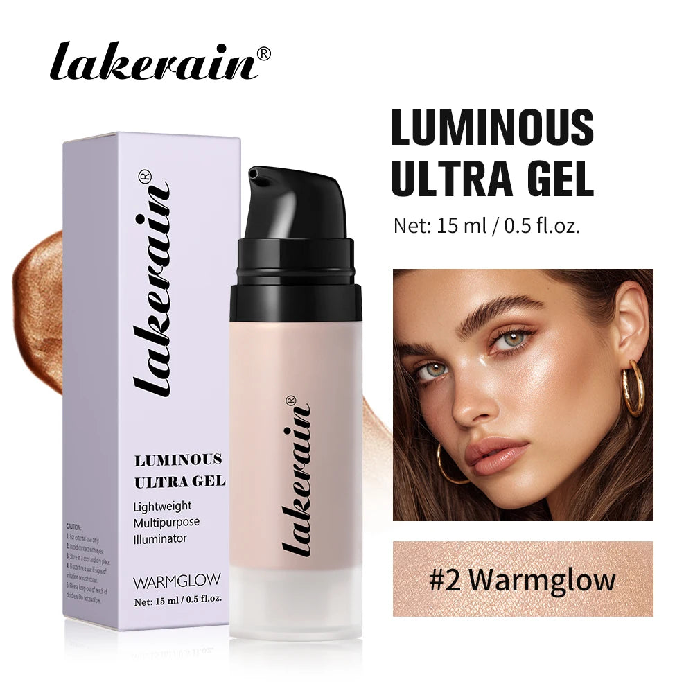 Luminous Water-Based Gel Highlighter for Radiant Dewy Skin