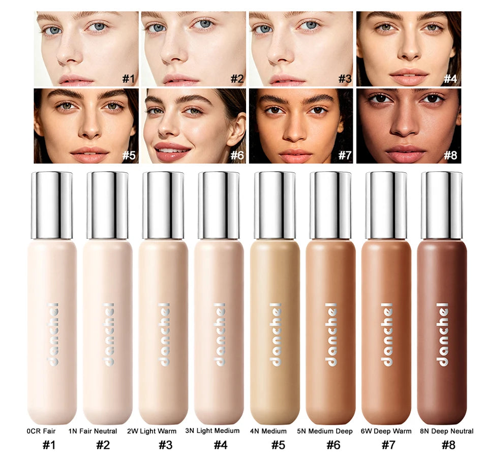 Full Coverage Waterproof Liquid Concealer for Face and Body Makeup