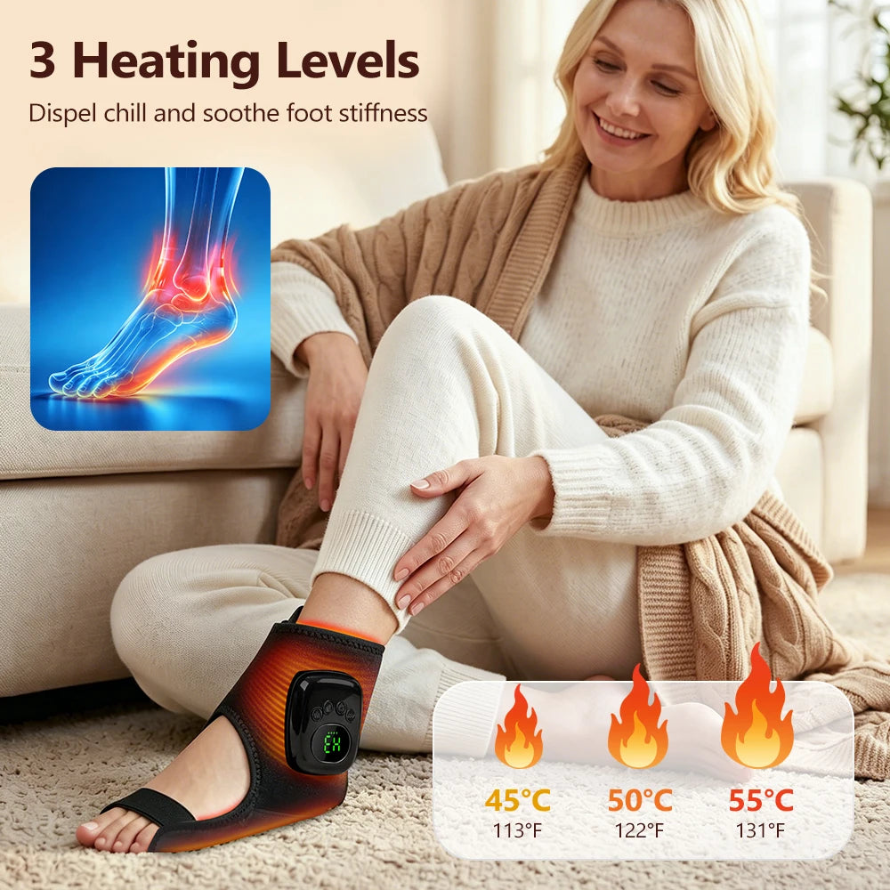 Cordless Heated Air Compression Wrist Massager for Pain Relief - 22