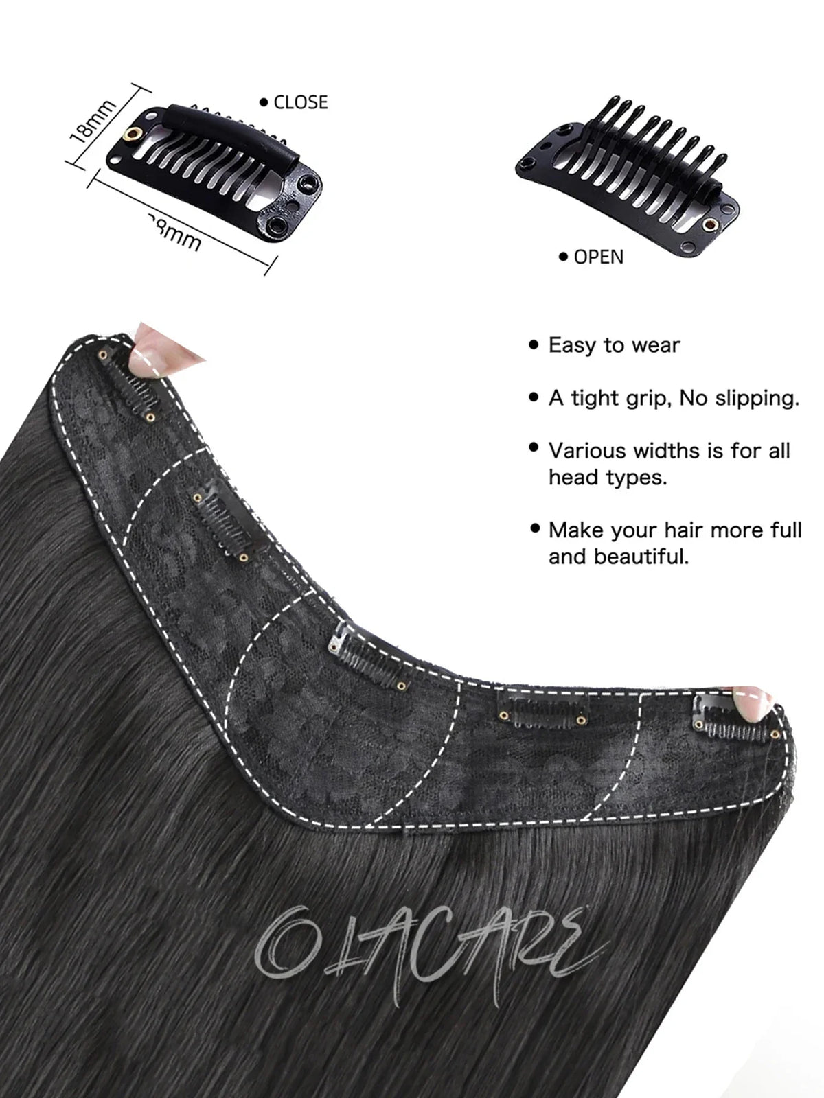 Wavy Clip-In Hair Extensions for Instant Volume and Length